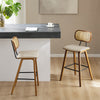 Dorsa bar stool, Ivory Hron Leather