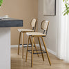 Dorsa bar stool, Ivory Hron Leather