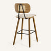 Dorsa bar stool, Ivory Hron Leather
