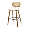 Dorsa bar stool, White Sacy Fabric