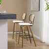 Dorsa bar stool, White Sacy Fabric