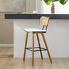 Dorsa bar stool, White Sacy Fabric