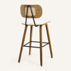 Dorsa bar stool, White Sacy Fabric