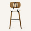 Dorsa bar stool, White Sacy Fabric