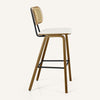Dorsa Counter Stool in Cream Hron Leather