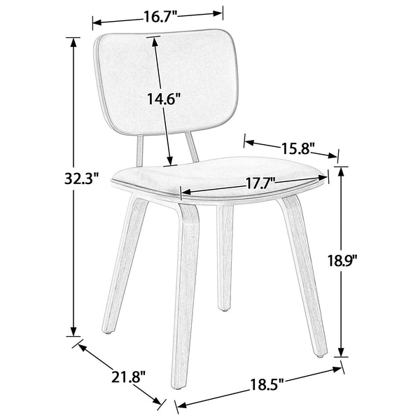 Dorsa dining chair dimensions