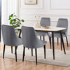 Dunkles dining chair, Dark gray, 18 1/2"