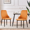 Dunkles dining chair, Orange, 18 1/2"