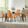 Dunkles dining chair, Orange, 18 1/2"