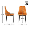 Dunkles dining chair, Orange, 18 1/2"