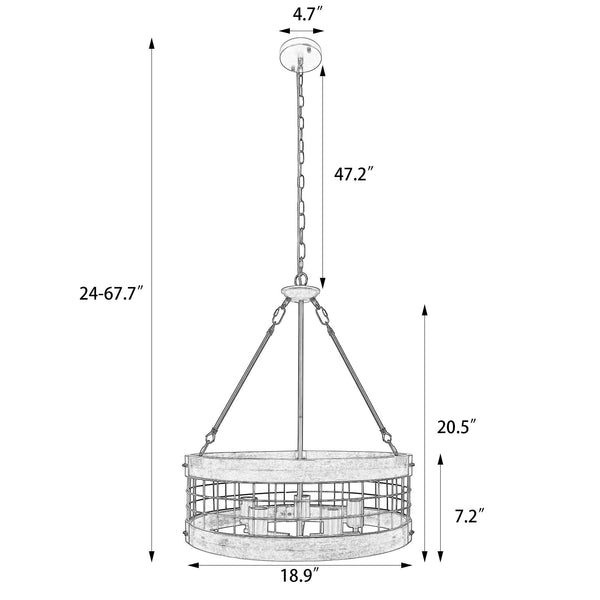 Durize chandelier light medium dimensions