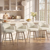Duzaly Counter Stool in Beige Fiano Fabric
