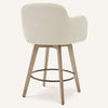 Duzaly Counter Stool in Beige Fiano Fabric