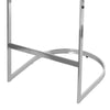 Embrapa bar stool with backrest, White-Leather, 26"