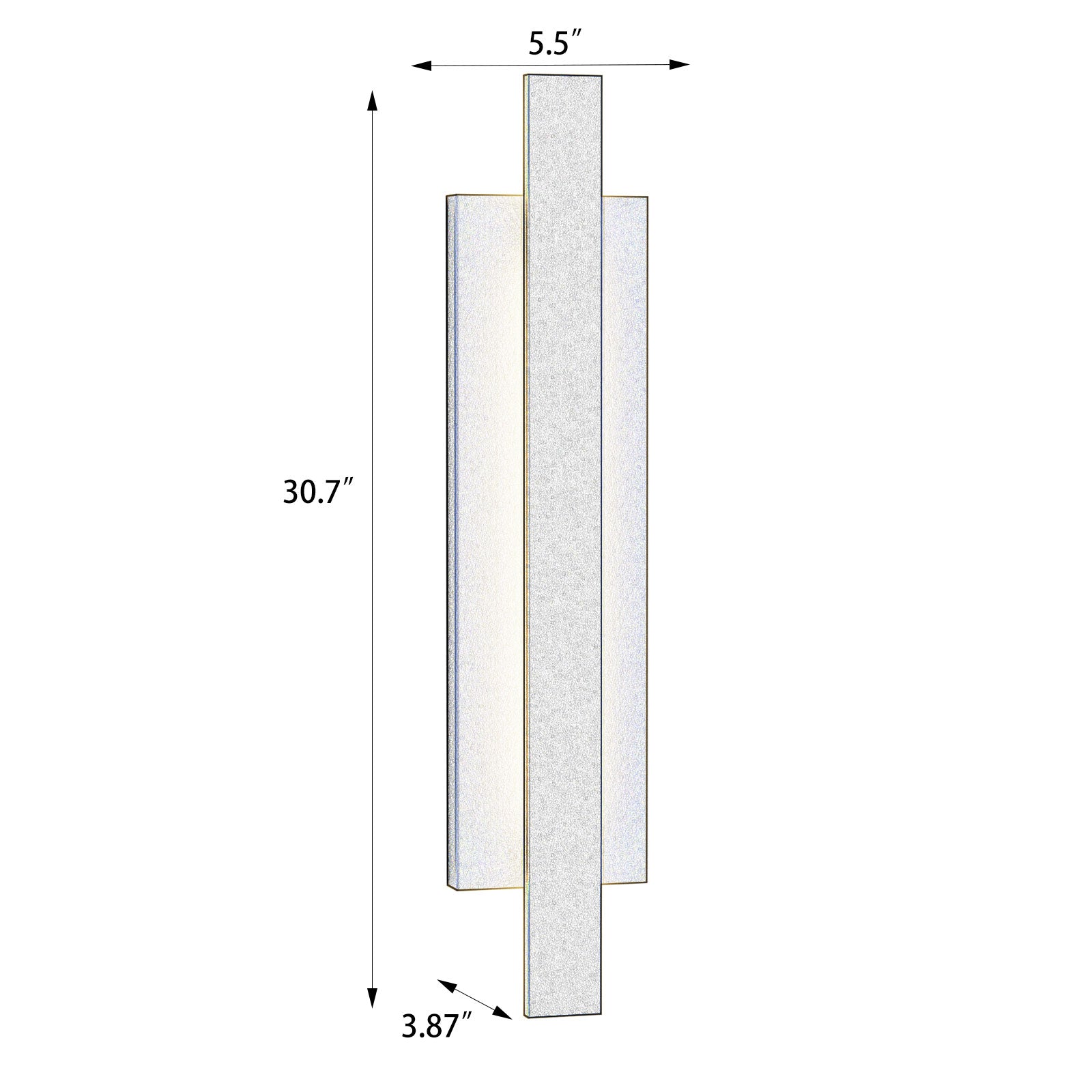 Findling outdoor wall light large dimensions