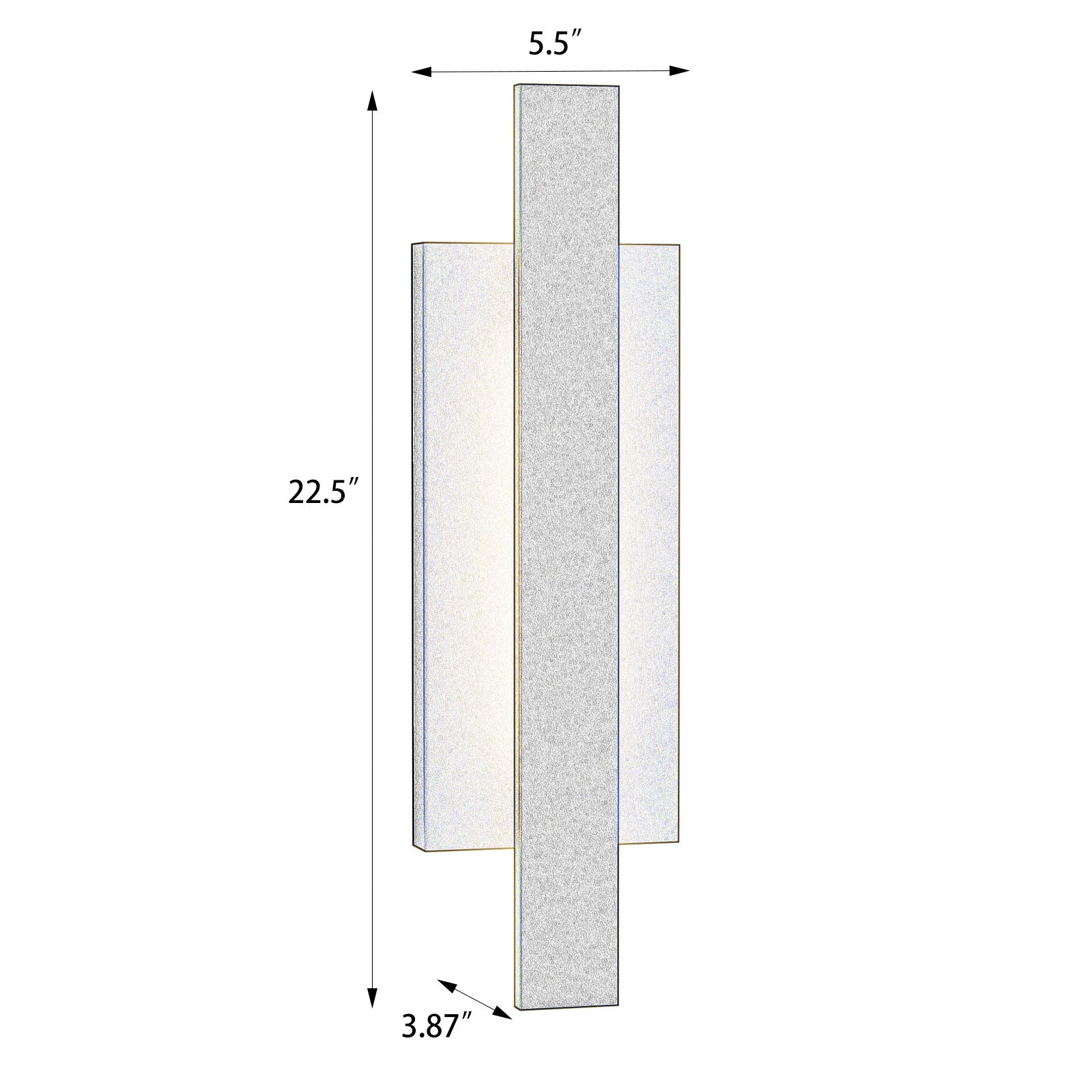 Findling outdoor wall light small dimensions