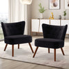 Franc armchair, Black, 18 1/8"