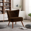 Franc armchair, Brown, 18 1/8"