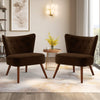 Franc armchair, Brown, 18 1/8"