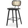 Freisa bar stool with backrest, Black, 26"