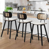 Freisa bar stool with backrest, White, 26"