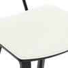 Freisa bar stool with backrest, White, 26"