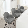 Gamay bar stool, Gray Sacy Fabric