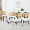 Giallo bar stool, Cream Ribol Leather/Counter Height