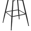 Giallo bar stool with backrest, White-Fabric/Bar Height