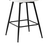 Giallo bar stool with backrest, White-Fabric/Counter Height