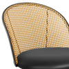 Giallo Dining Chair in Black Ribol Leather