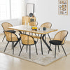 Giallo Dining Chair in Black Sacy Fabric