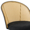 Giallo Dining Chair in Black Sacy Fabric