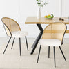 Giallo Dining Chair in Cream Ribol Leather