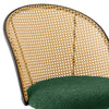 Giallo Dining Chair in Green Sacy Fabric