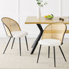 Giallo Dining Chair in White Sacy Fabric