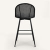 Giallo II Bar Stool in Cream Ribol Leather, Bar Height