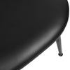 Giallo II Dining Chair in Black Ribol Leather