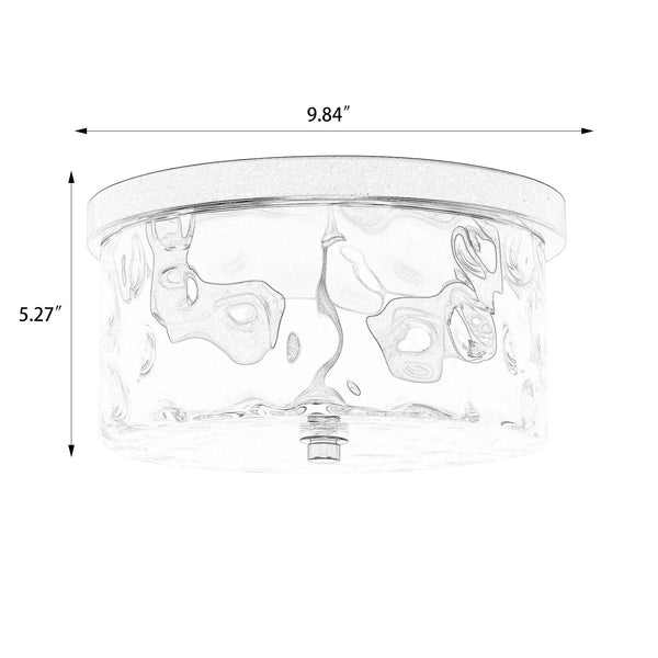 Goron flush mount light small dimensions