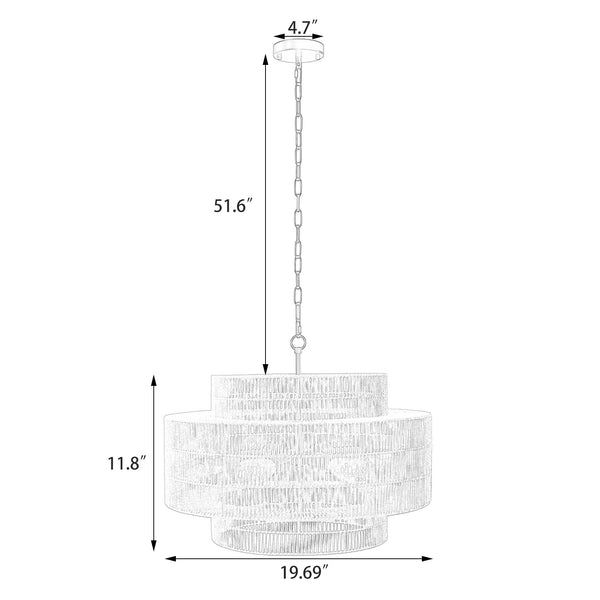 Hossa chandelier light small dimensions