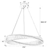 Irac chandelier light dimensions