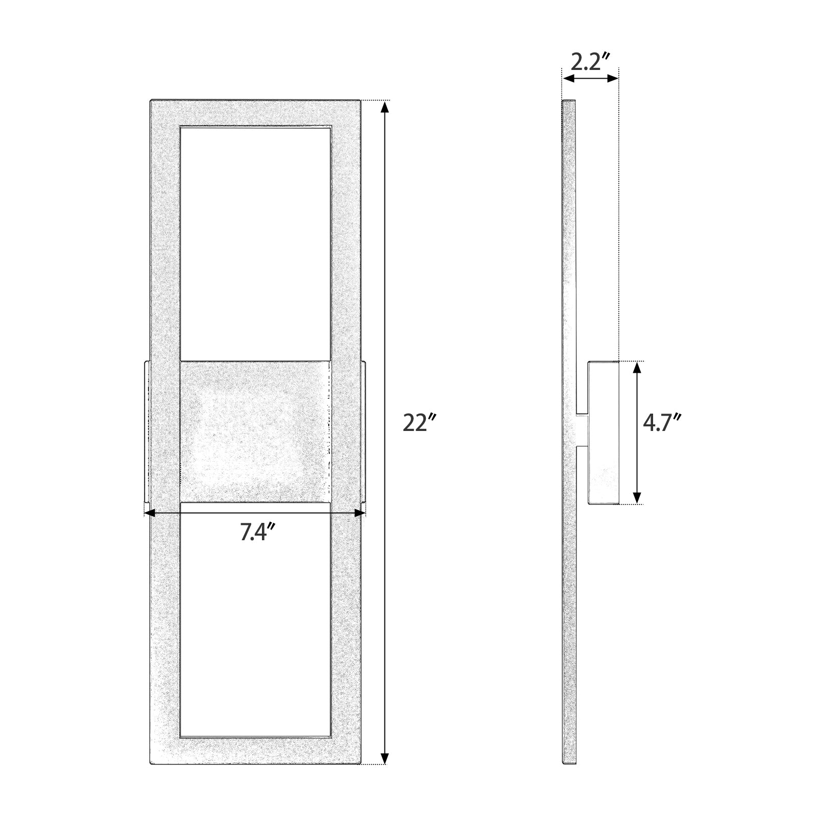 Irsay outdoor wall light large dimensions