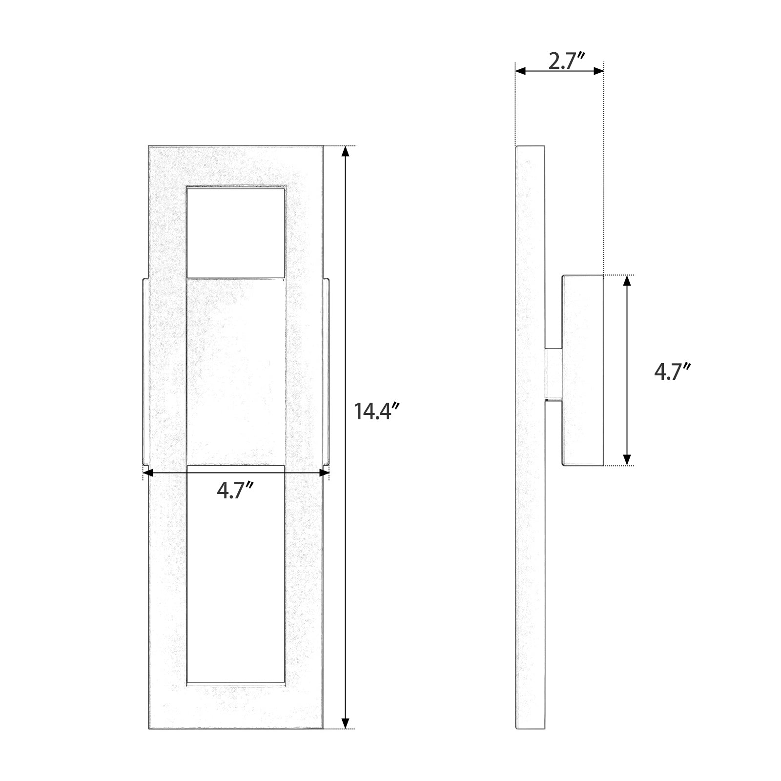 Irsay outdoor wall light small dimensions