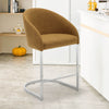 Italico bar stool with backrest, Yellow, 26"