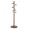 Kellas II Coat Rack in Brown Rubberwood