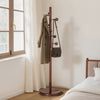 Kellas II Coat Rack in Brown Rubberwood