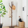 Kharta Coat Rack in Brown Rubberwood