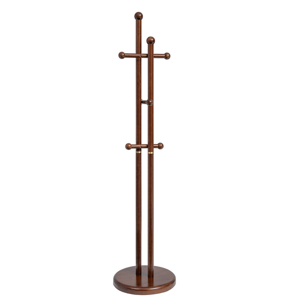 Kula Coat Rack in Brown Rubberwood