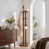 Kula Coat Rack in Brown Rubberwood