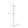 Kula coat rack dimensions